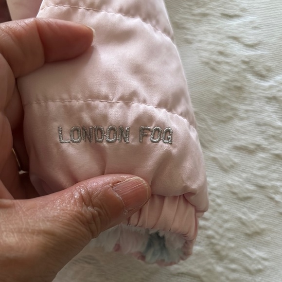 Gently Loved Pink Reversible Hooded Puffer Jacket by London Fog - Picture 3 of 14